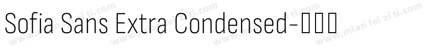 Sofia Sans Extra Condensed字体转换